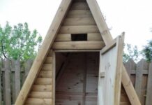 Этапы сборки деревянного туалета Терем-1К