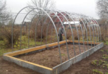 Установка теплицы из поликарбоната