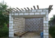 Правила постройки гаража из пеноблоков