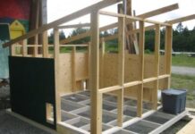 Летний курятник: процесс строительства