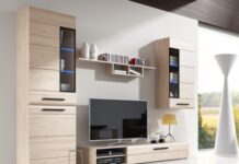 Шкаф для гостиной в современном стиле