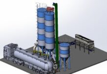 Сушка песка для сухих строительных смесей