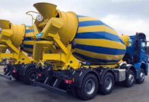 Транспортировка и распределение бетонной смеси на строительстве при помощи современной автотехники