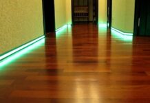 Плинтус с led подсветкой: практичность и декор в одном изделии