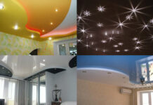 Какие бывают натяжные потолки: основные виды