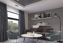 Гранитный пол в интерьере