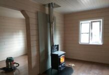 Установка дымохода в деревянном доме