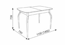 Какой ширины должен быть обеденный стол