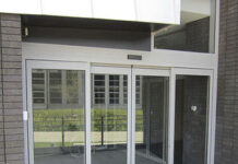 Автоматические алюминиевые раздвижные двери