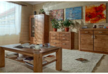 Мебель из массива дерева в интерьере