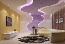 Современные варианты дизайна натяжных потолков