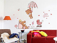 Обои и наклейки в интерьере детской комнаты