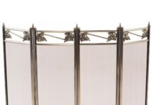 Защитный экран для камина из чугуна