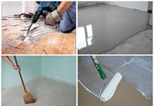 Как положить линолеум на бетонный пол?