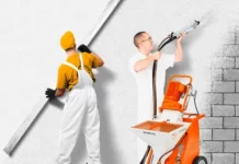 Механизированная штукатурка стен — особенности и технология