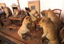 Чучела животных и птиц в интерьере