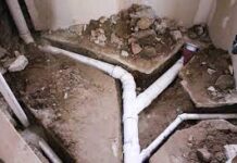 Укладка канализационных труб в частном доме