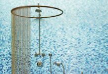 Применение стеклянной мозаики на сетке