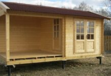 Применение винтовых свай под бытовку