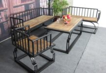 Преимущества металлической мебели