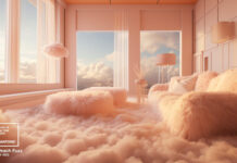 Цвет 2024 года Peach Fuzz в интерьере: основные тренды и фото