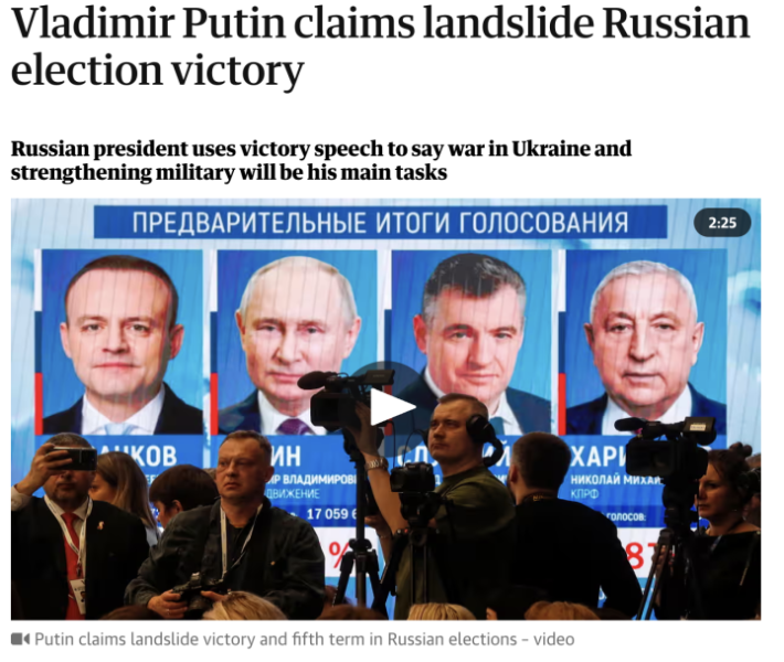 «Русский волк и большой Босс». Что думают иностранцы о победе Владимира Путина на выборах